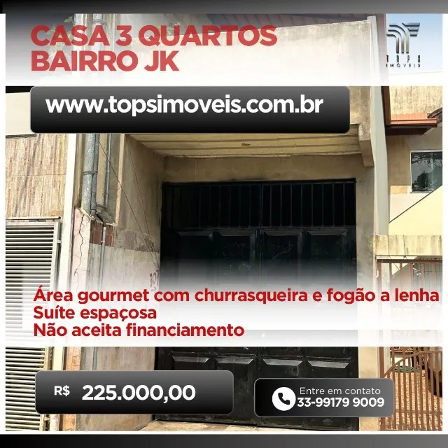 Casa 3 quartos JK/Jardim Alice