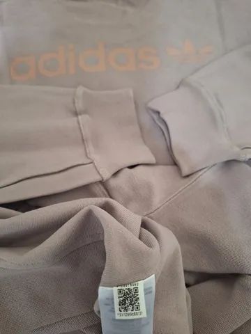 Blusa Moletom Adidas Loopback Crew Tamanho G Original - Foto 4