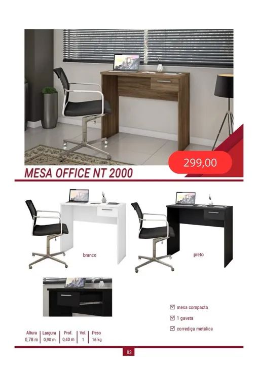 Mesa para computador office 