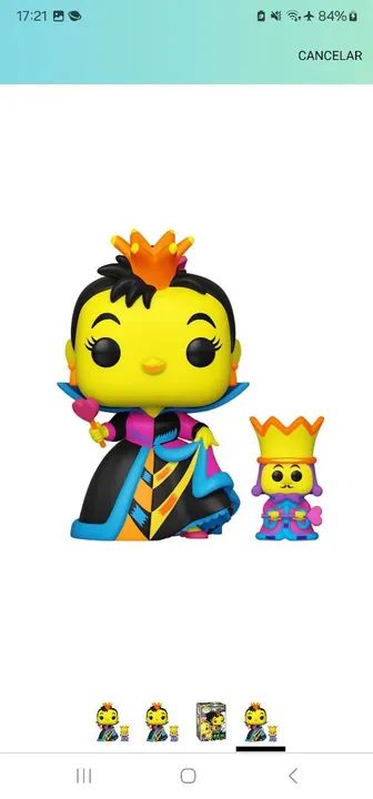 Funko pop queen of hearts 1063 black light - Foto 3