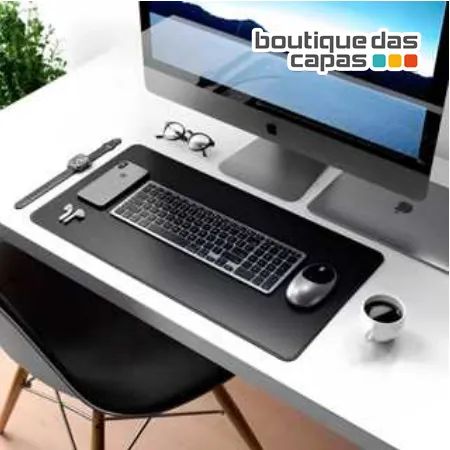 Mousepad couro Para Mesa De Computador pc Notebook MT-C001 68x30 cm.