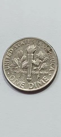 Moeda De 1 Dime - (EUA) De 1990  P  - em ótimo estado de conservação - Foto 2