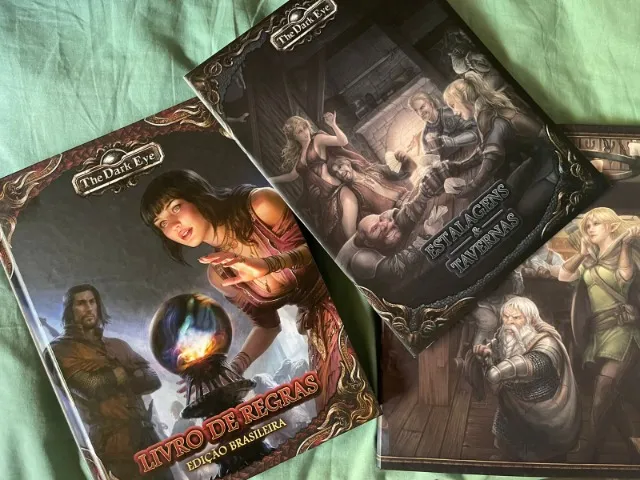 livro RPG the Dark Eye - Kit Completo
