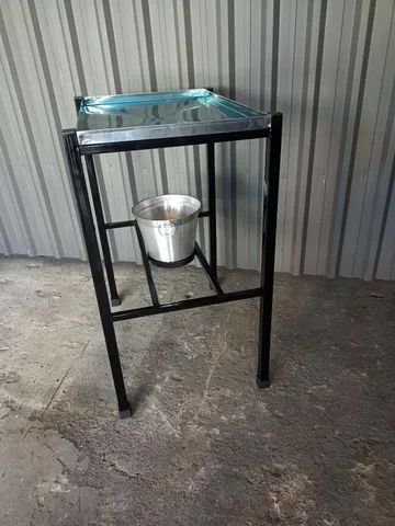 Mesa de aço inox para corte de frango  - Foto 2