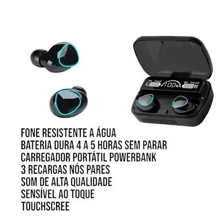 Fone de ouvido TWS bluetooth 5.1 com display LED - Foto 2