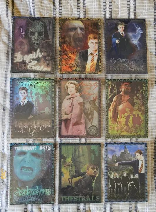 set cards harry potte and the order of the phoenix oficiais e raros