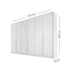  Guarda Roupa Ibiza Casal 6 Portas 8 Gavetas Bianchi - Foto 3