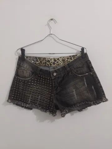 shortinho jeans com aplicação  - Foto 3