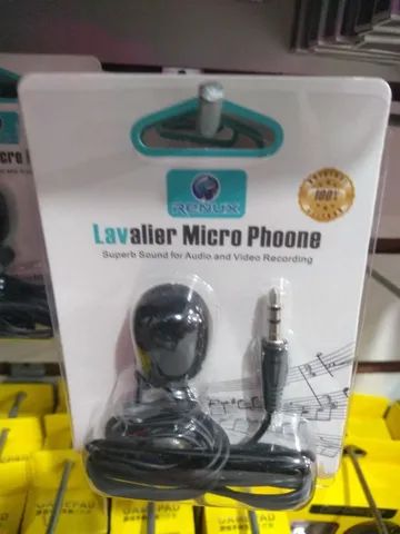 Microfone de Lapela P2 c/ Fio - Renux - Foto 2