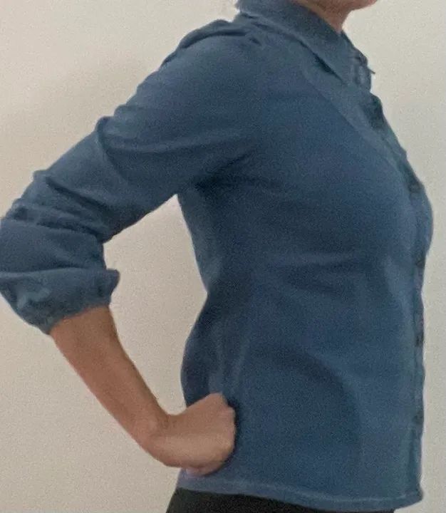 Camisa feminina jeans M  - Foto 3