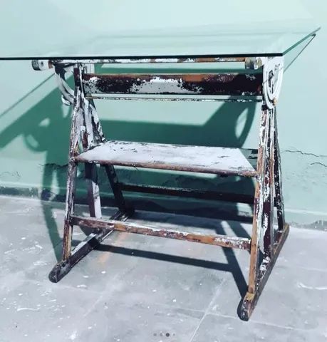 Antiguidade Mesa Desenho Técnico anos 40 / 50 - Foto 5