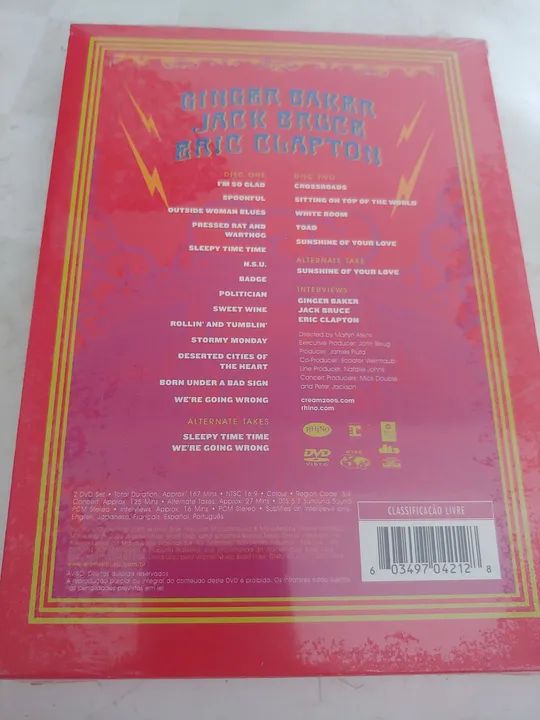 Dvd Duplo Cream Royal Albert Hall 2005 - Foto 2