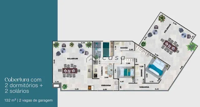 Cobertura com 2 dormitórios à venda, 132 m² por R$ 975.000,00 - Praia Grande - Ubatuba/SP