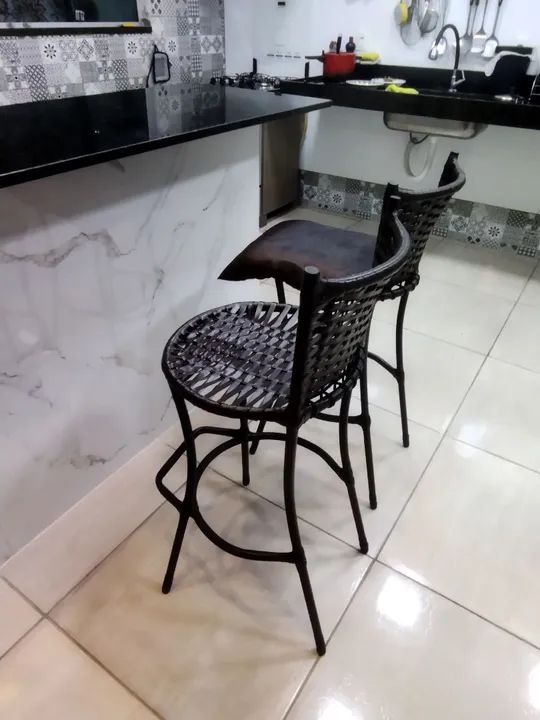 Banqueta alta de fibra sintética  - Foto 3