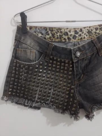shortinho jeans com aplicação  - Foto 5