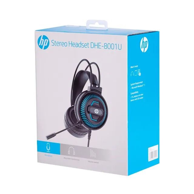 Headset HP DHE-8001U com Conexão USB Única - Original - Foto 3