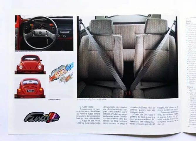 Catálogo, folder Fusca Itamar 1994 - Foto 2