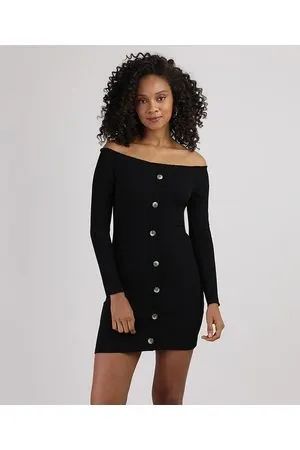 vestido canelado com botão enfeite - Foto 3