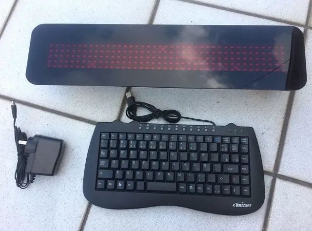 Painel Led Eletronico De Mensagens Gptronics Slim Tab
