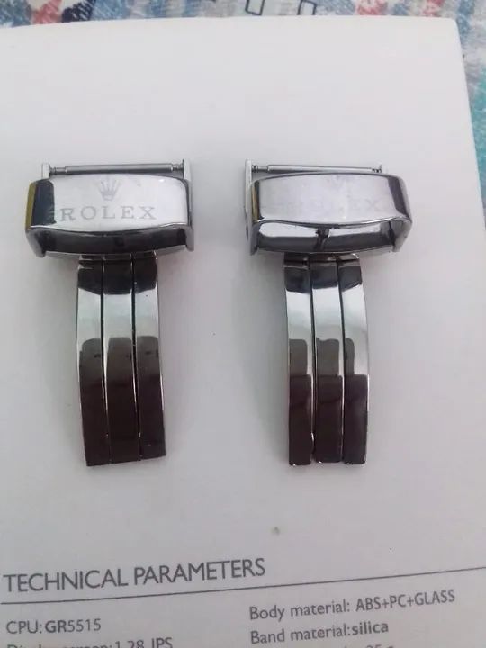 Fecho Deployant para Relógio  Rolex 18mm em aço inox