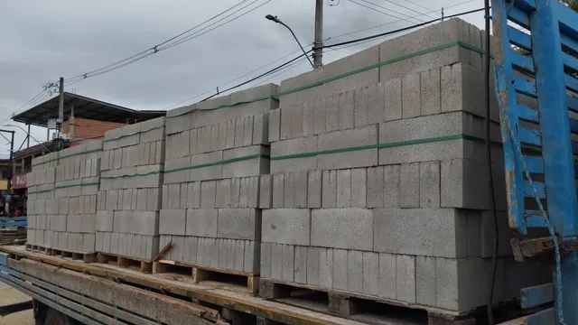 Bloco industrial prensado 