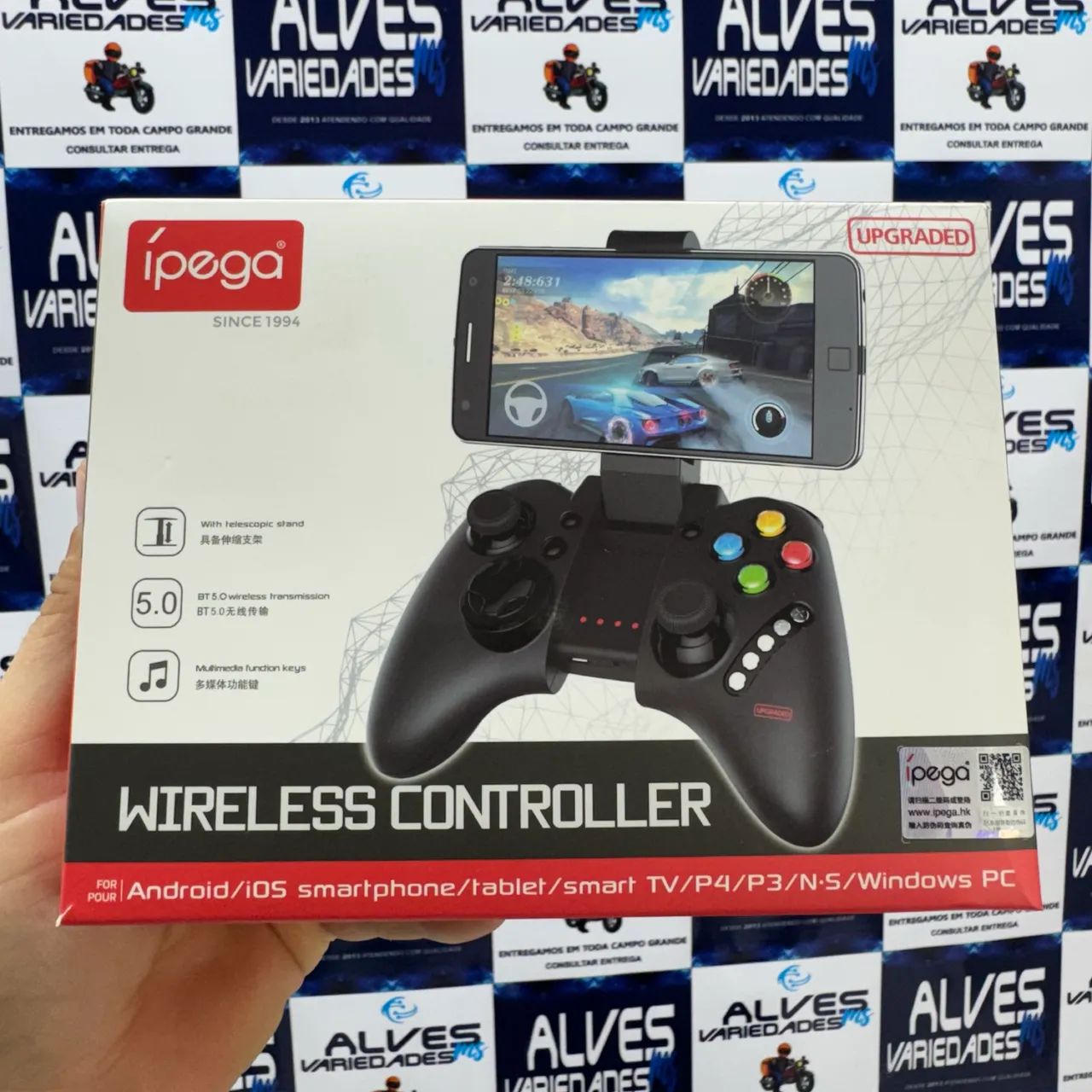 Controle para celular joystick bluetooth Gamepass Pc notebook 
