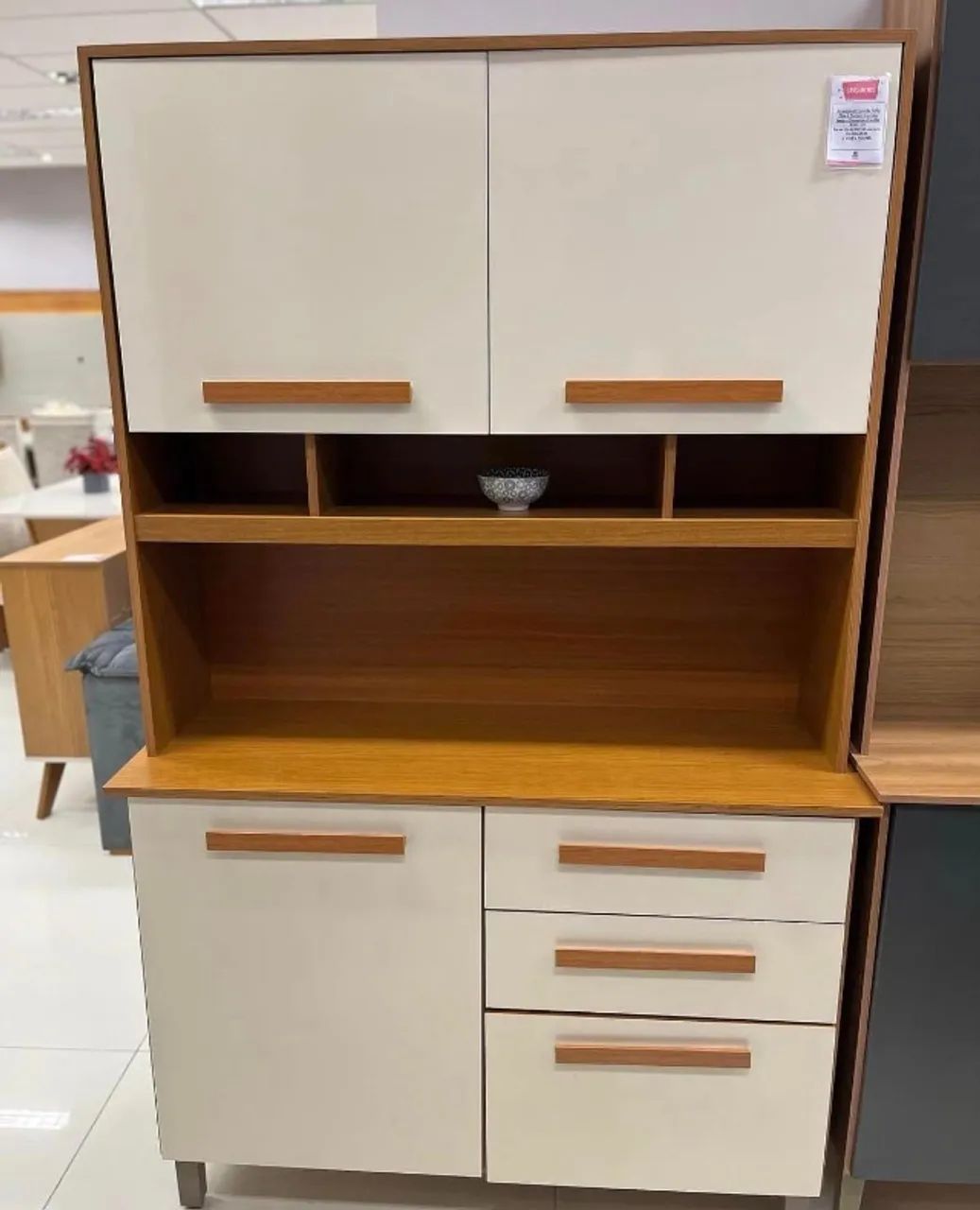 Armário de Cozinha Sofia 1,15m- Entrega Rápida