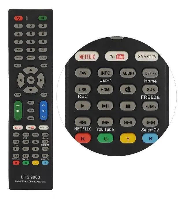 Controle Remoto Universal Tvs Smart Led Lcd Tubo Para Tv Samsung LG Sony Philco AOC TCL