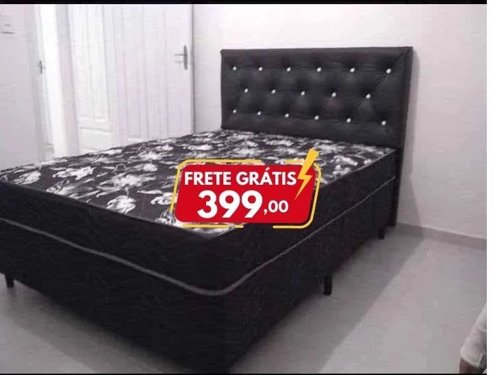 CAMA BOX CASAL CONJUGADA - FRETE GRÁTIS 