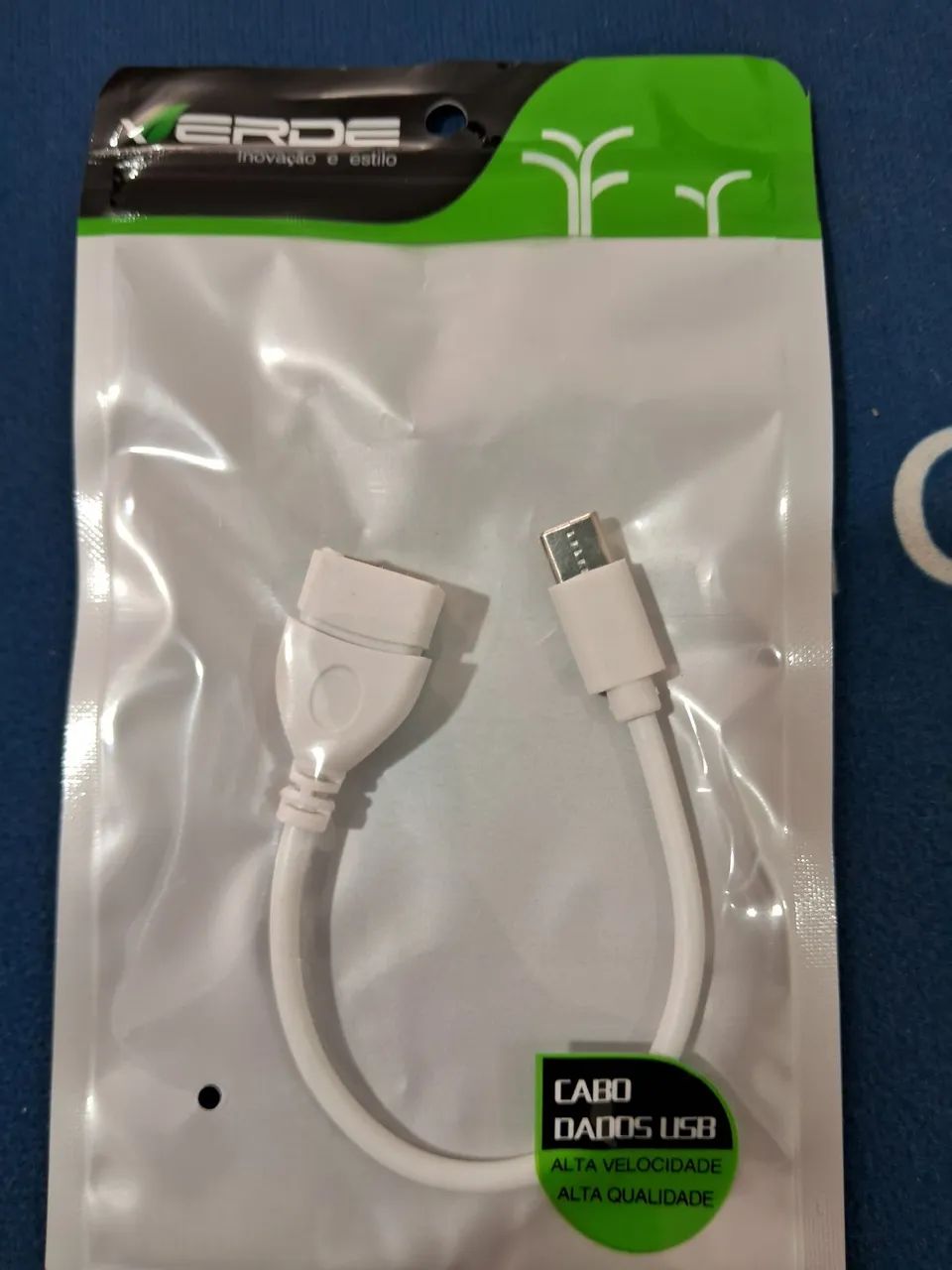 Cabo Dados USB Alta Velocidade Verde