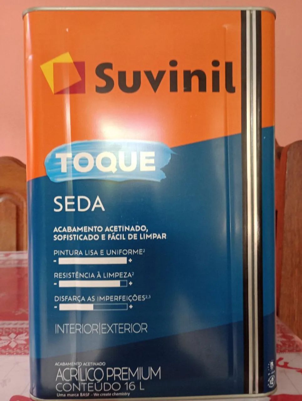 Tinta Acrílica Premium Suvinil Toque Seda 16L - Foto 2