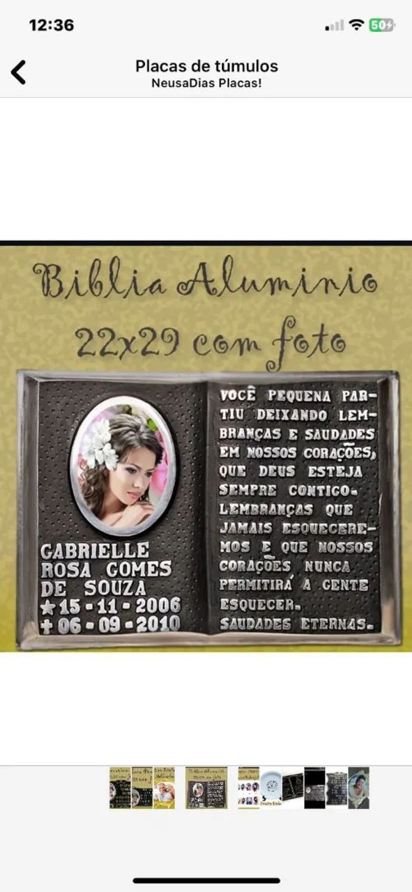 Placas póstuma  - Foto 4
