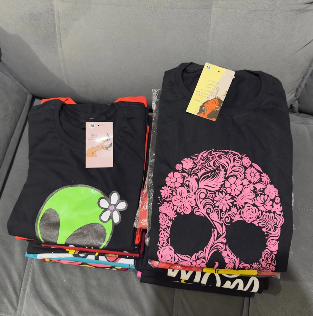 Pacote de Camisetas Femininas várias estampas