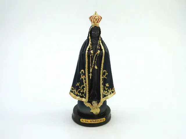 Imagem de Resina Importada de Nossa Senhora Aparecida.- 15CM