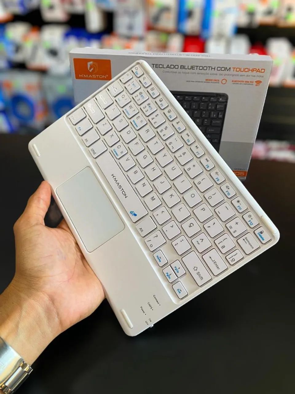 TECLADO BLUETOOTH COM TOUCHPAD HMASTON JP105 - Foto 2