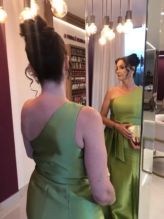 Vestido Longo Verde - usado uma única vez