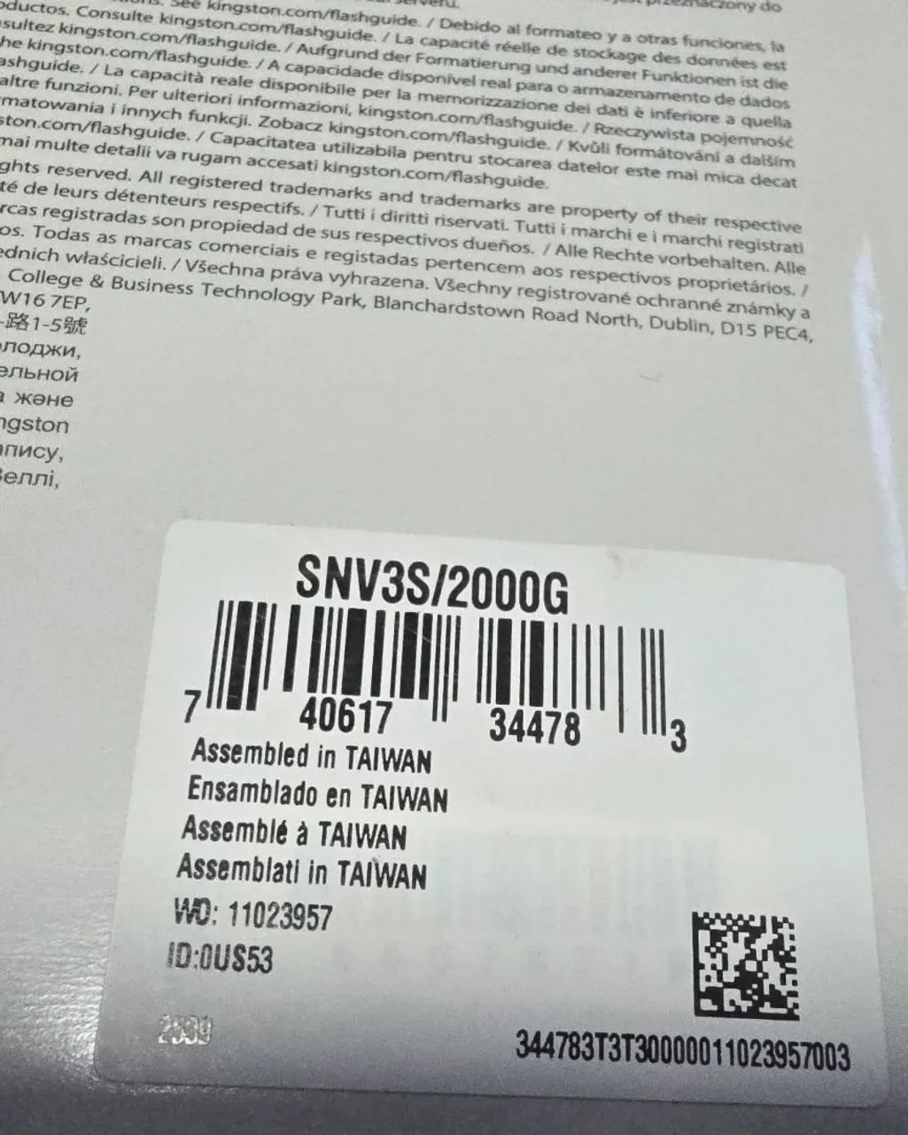 SSD NVME 2TB KINGSTON - Original/Novo!!! - Foto 4