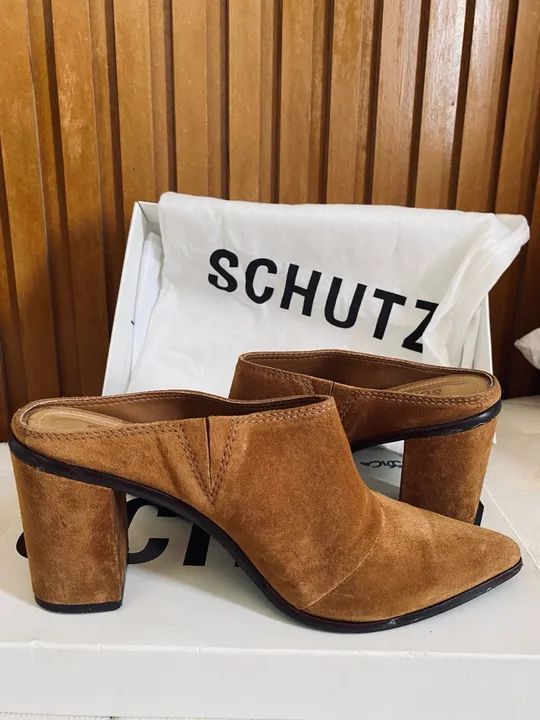 Sandália Mule Schutz Marrom
