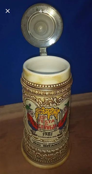 Caneca de chopp CERAMARTE 15ª Festa da Cerveja 1981 - Foto 2