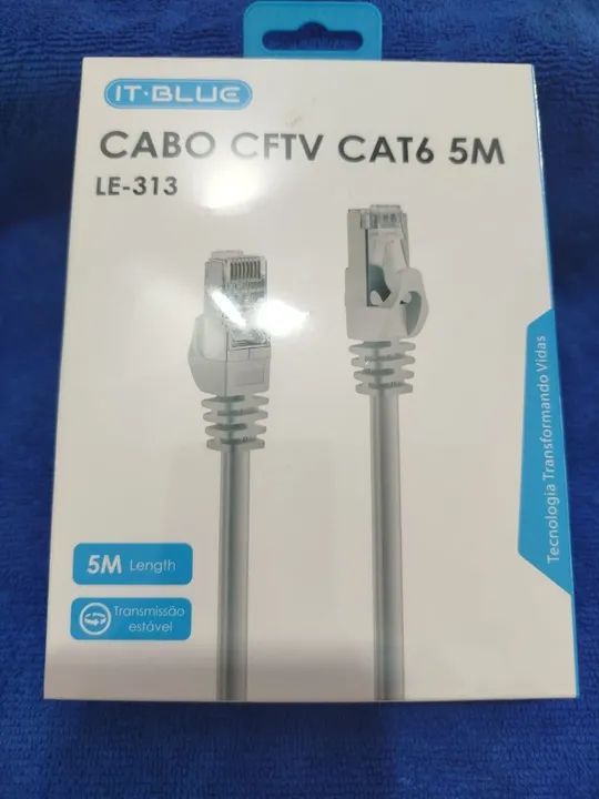 Cabo de Rede CFTV CAT6 5M LE-313 Jk Eletronicos Honestidade e Confiabilidade