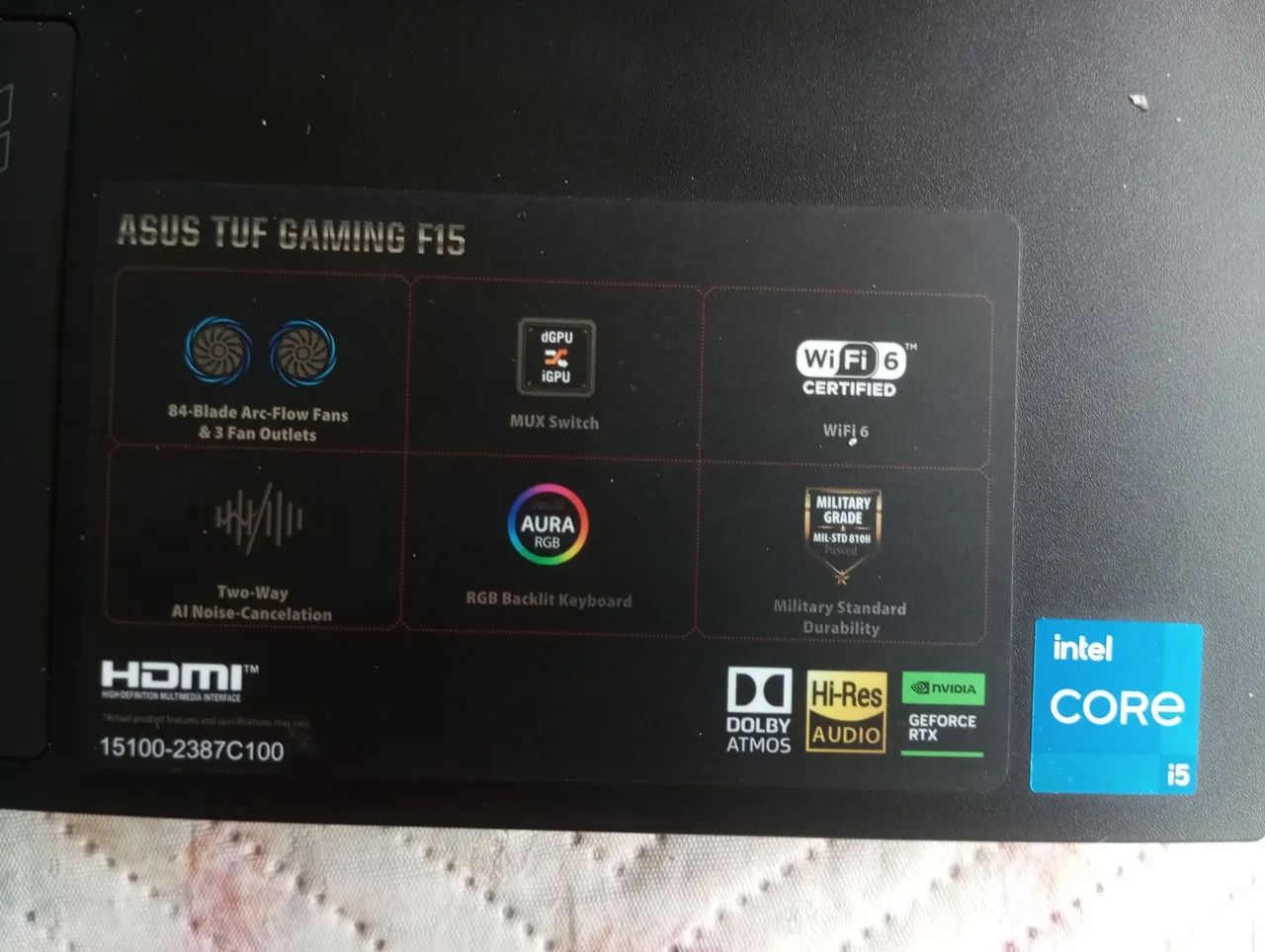 Notebook ASUS TUF GAMING F15 - Foto 4