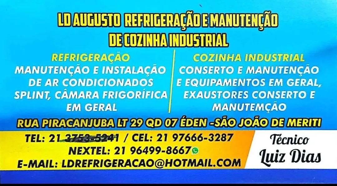 SERVIÇOS DE REFRIGERAÇÃO, COZINHA INDUSTRIAL E REFORMAS ?