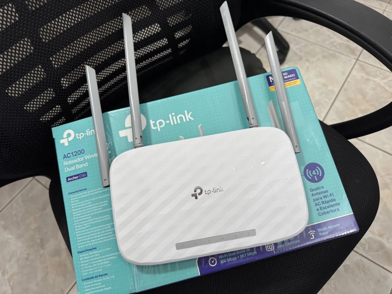 Roteador Tp-Link Archer C50 AC1200 Dual Band - Foto 2