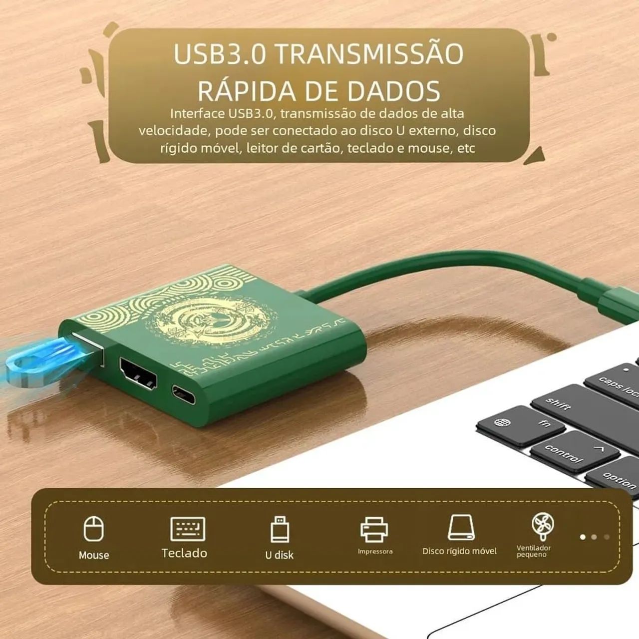 Docking Station 3 em 1 para Nintendo Switch - Foto 3