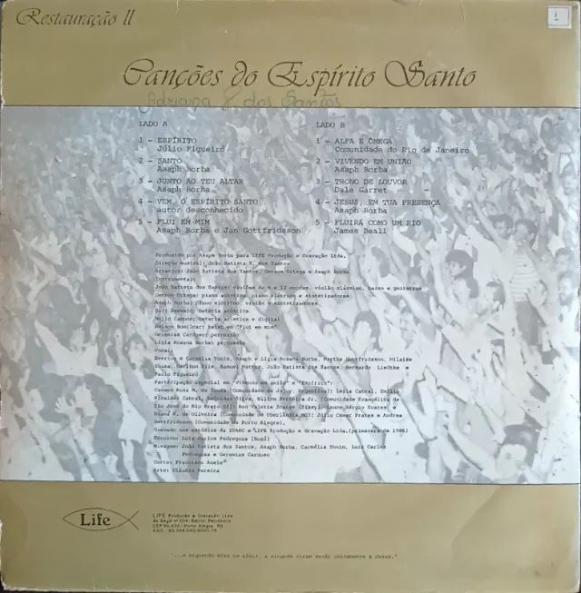 Lp Disco Vinil Gospel Evangélico Grupo Life - Restauração 2 - Foto 2