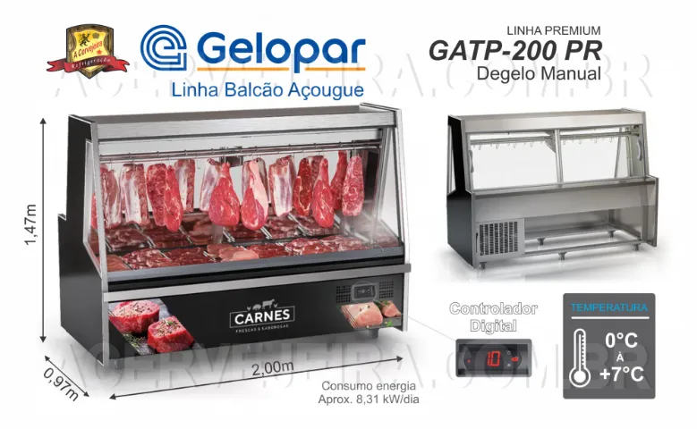 Balcão de Açougue Premium 2,00m
