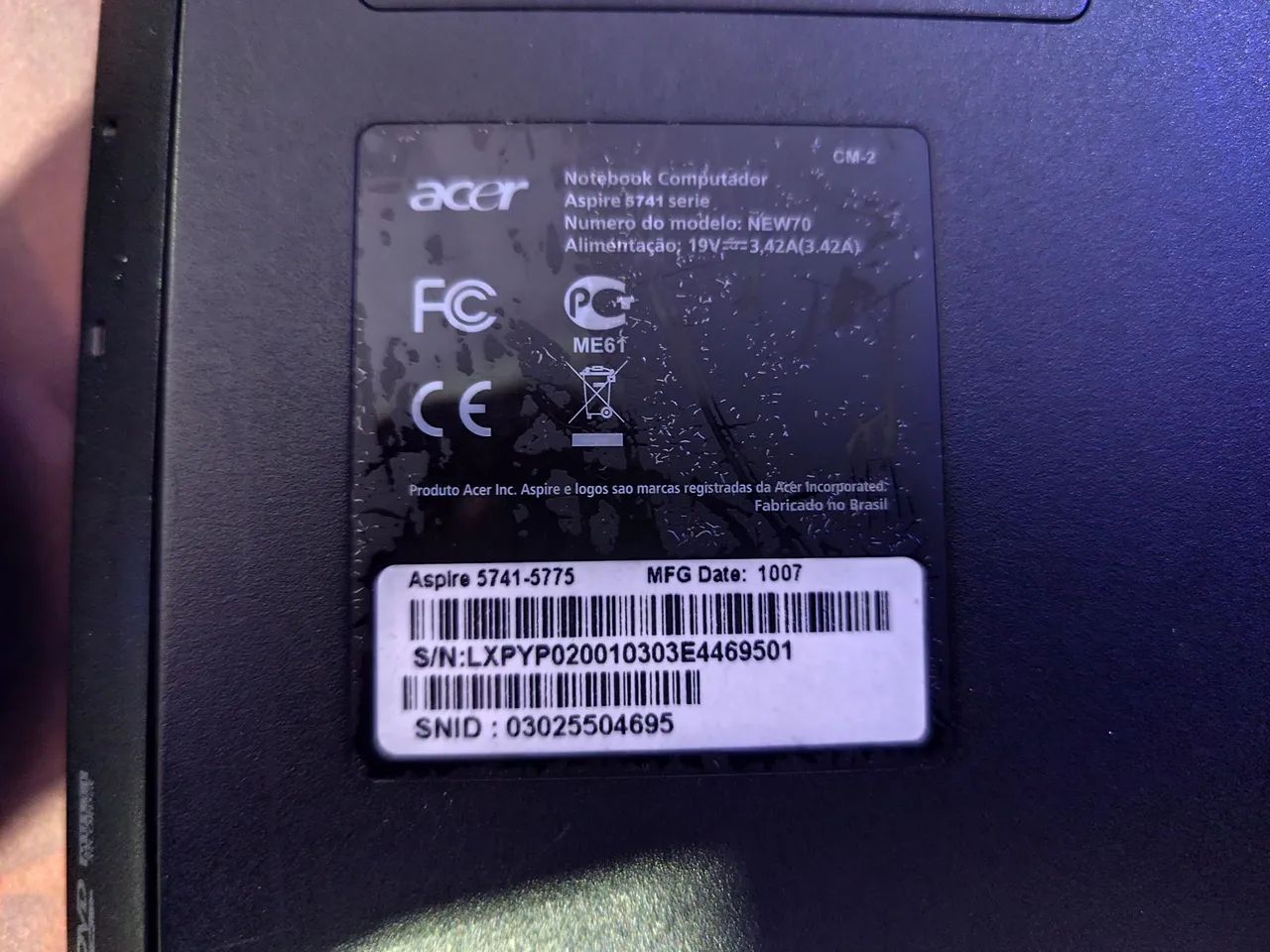 **TORRO**Notebook Acer Aspire 5741-5775 - Foto 5