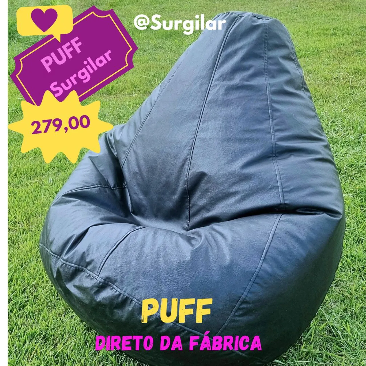 PUFF SARGILAR DIRETO DA FÁBRICA