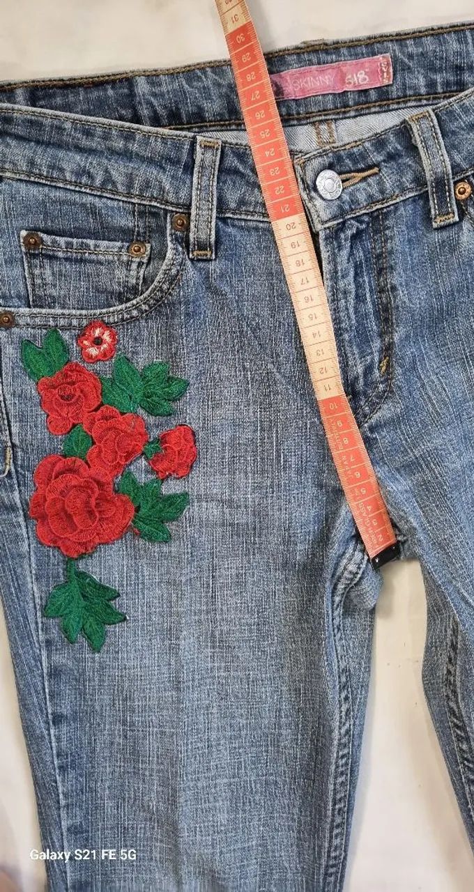Calça jeans skinny 34 le vis - Foto 3