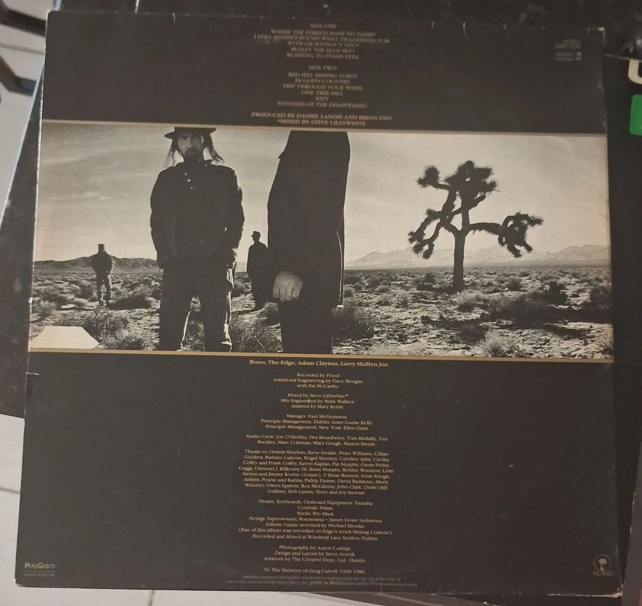 U2 - The Joshua Tree Vinil 1990 - Foto 2